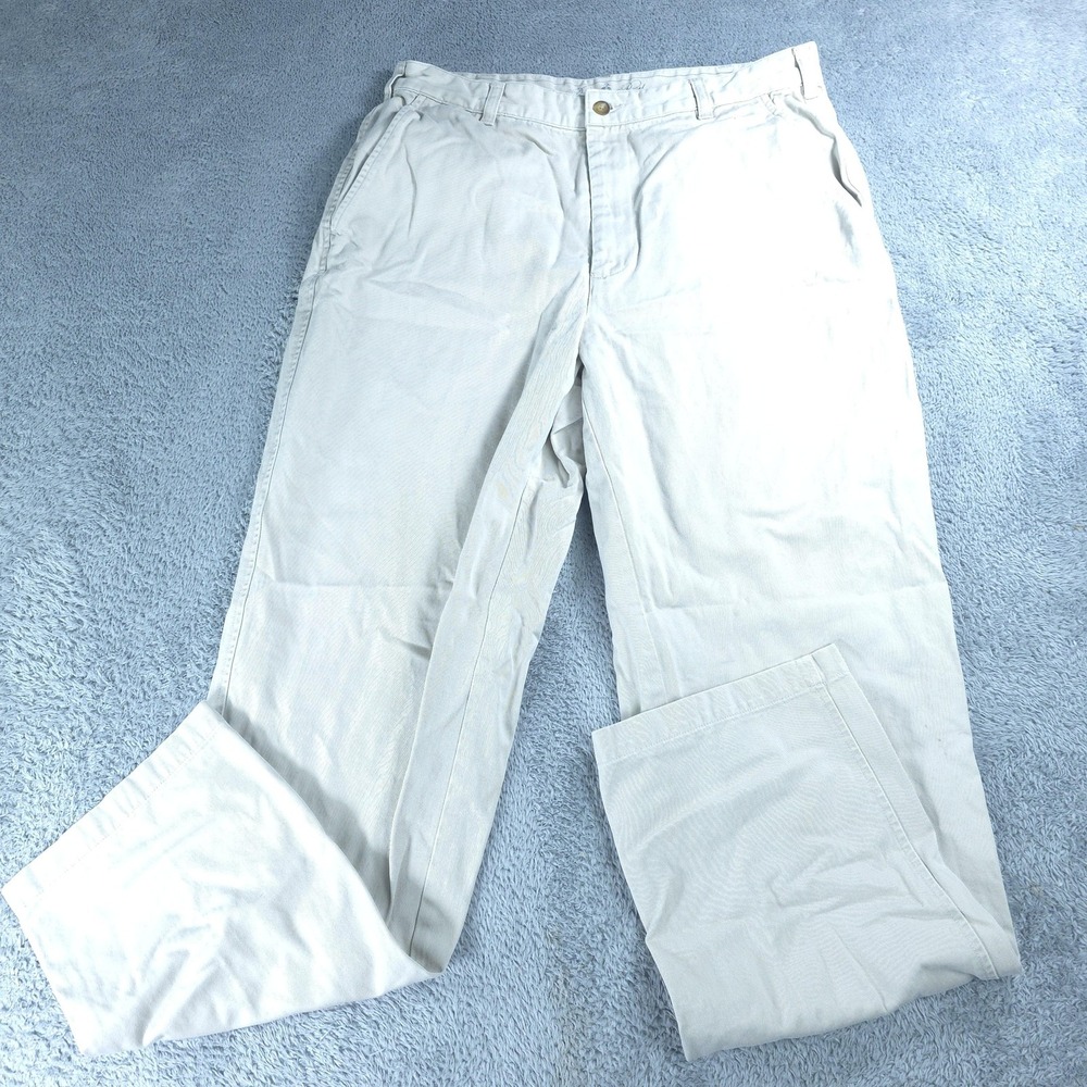Brooks Brothers Chino Pants Mens 32x32 Beige Classic Fit Cotton Tag 34x34